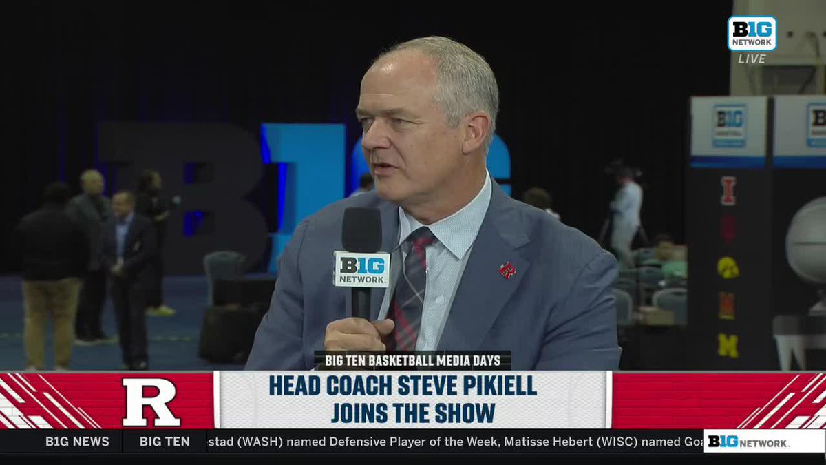 “I think Rutgers fans are gonna really like this version of Rutgers basketball.” HC Steve Pikiell on his 2025-26 Rutgers Men’s Basketball 🏀 squad 💪 #B1GMediaDays