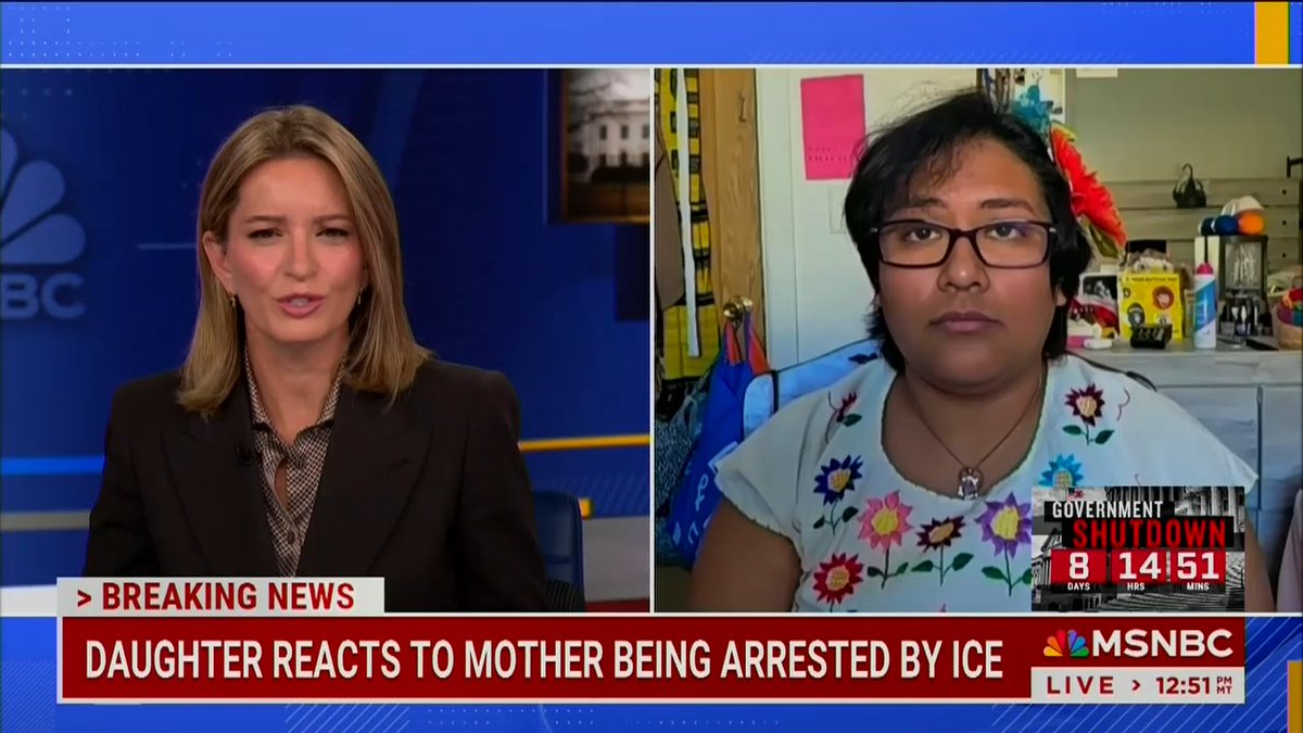 Daughter of woman detained by ICE: She is a mother to 3 children. She came to this country to give them a better life. She has been here for the last 30 years. She does not have a criminal record. She is the most lovely person you could ever meet. To the people that have met her, they know her to be the most respectful and kind person.