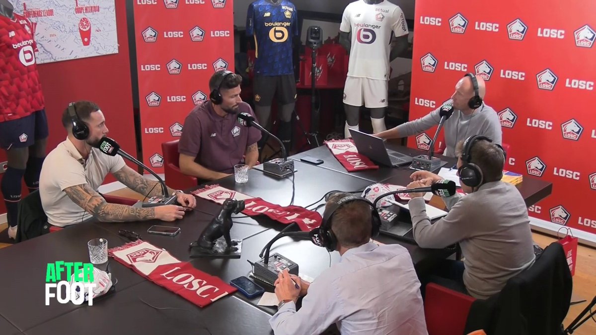 🗣️ "Ça a matché assez rapidement." 🇫🇷 Olivier Giroud évoque pourquoi il a choisi le LOSC au micro de l'After Foot RMC