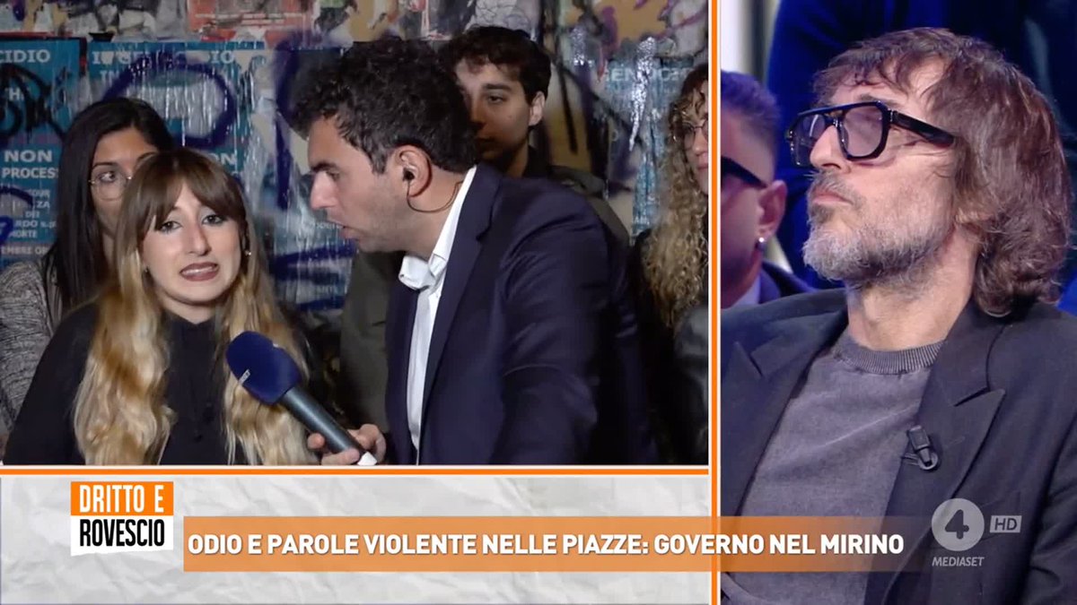 "Se il Governo si sente tirato in causa nelle manifestazioni contro il genocidio in corso a Gaza è perché probabilmente ci sono delle responsabilità in quel genocidio!" Chiara, attivista di sinistra a #drittoerovescio