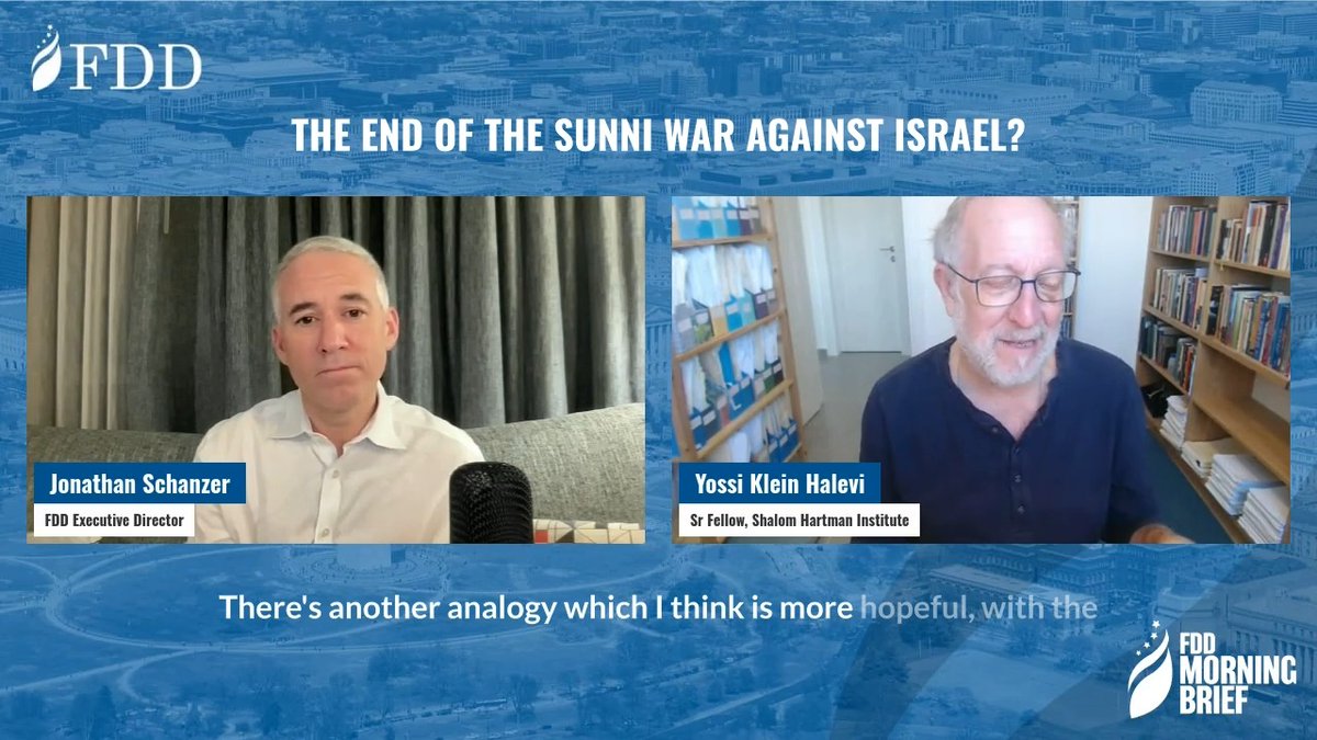On the FDD Morning Brief with Jonathan Schanzer, Yossi Klein Halevi explains: just as the Yom Kippur War led to Israel's first Arab peace agreement, the current conflict may reshape regional dynamics in unexpected ways. Watch here: