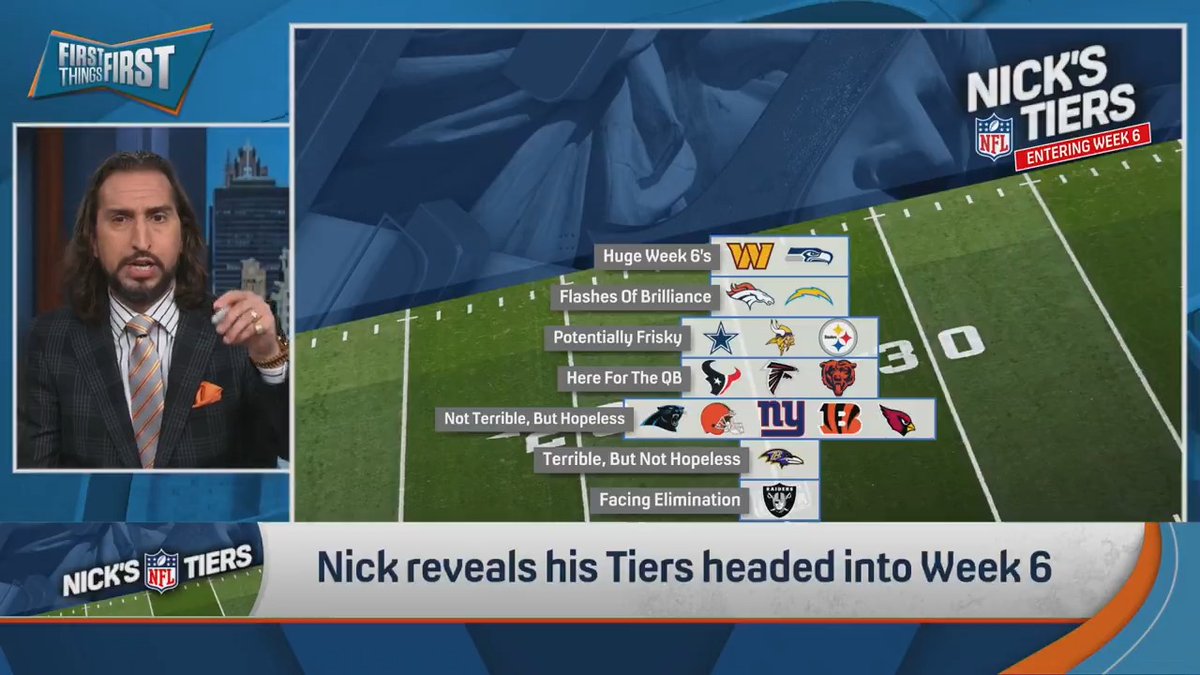 “Excellent, Weird Teams: Eagles, Bills, Bucs. They’re excellent teams, they’re all weird for different reasons.” nick wright reveals The Committee’s™️ Tiers after Week 5: