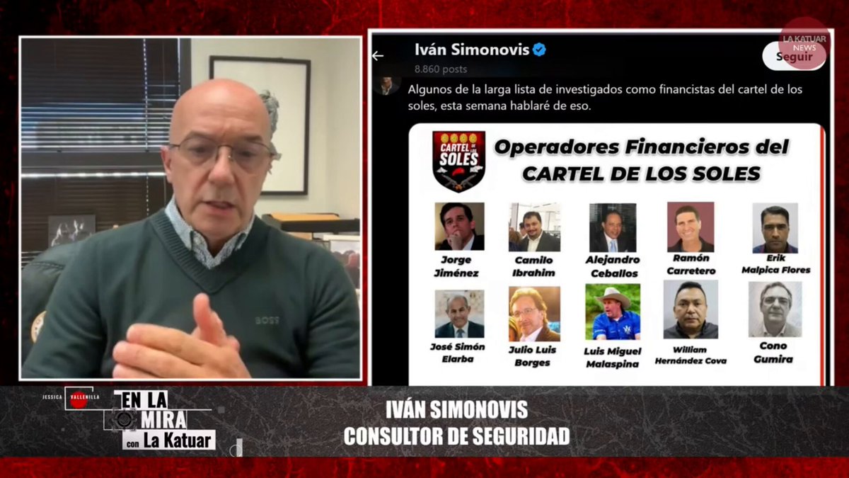 Iván Simonovis detalla cómo un médico ayuda a Vladimir Padrino López como testaferro Ha manejado parte de las finanzas de Padrino López: @simonovis, consultor de seguridad YouTube: