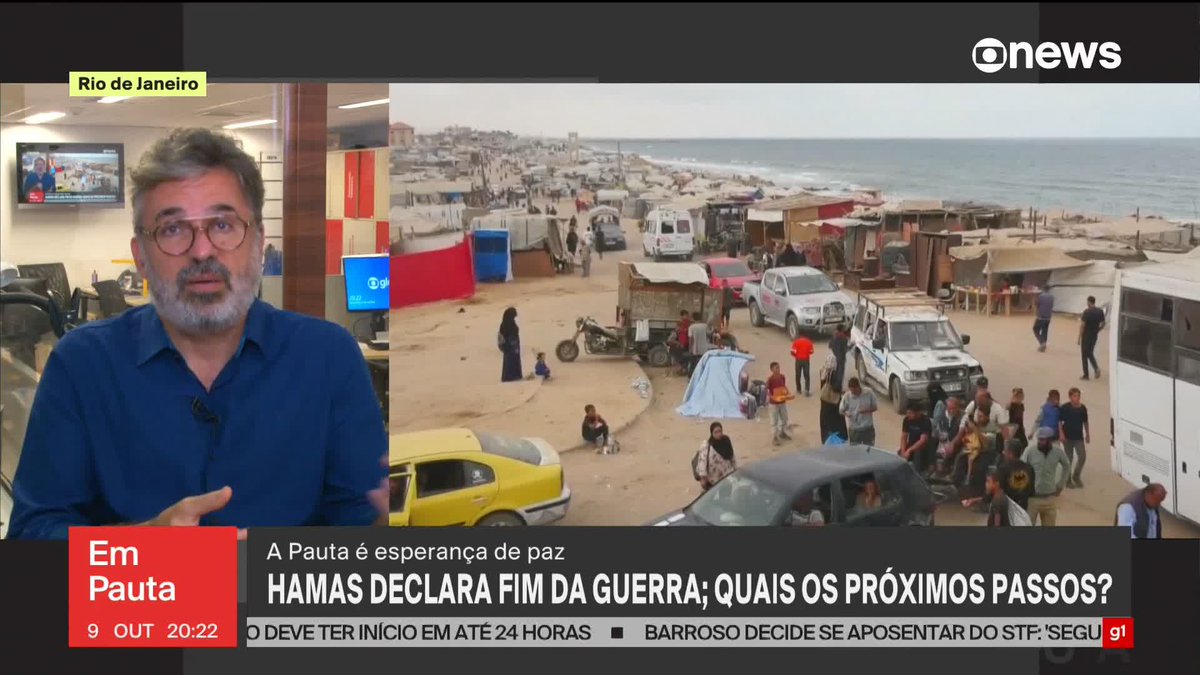 "O mundo lembrou que existe essa questão: de um povo sem terra", diz Marcelo Lins, que completa afirmando que Israel precisa ter todas as garantias de segurança, "mas a população palestina precisa ser ouvida". ➡ Assista ao #EmPauta na #GloboNews: