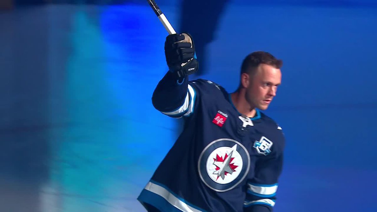 HE IS A THREE TIME STANLEY CUP CHAMPION AND TONIGHT HE RETURNS TO PLAY FOR HIS HOMETOWN TEAM! FROM WINNIPEG, MANITOBA, #19 JONATHAN TOEWS!