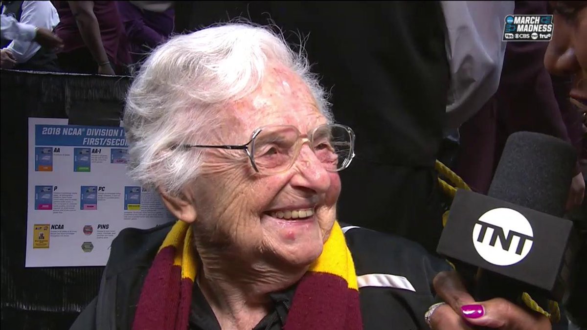 Nobody loved Loyola Men's Basketball quite like Sister Jean ❤️