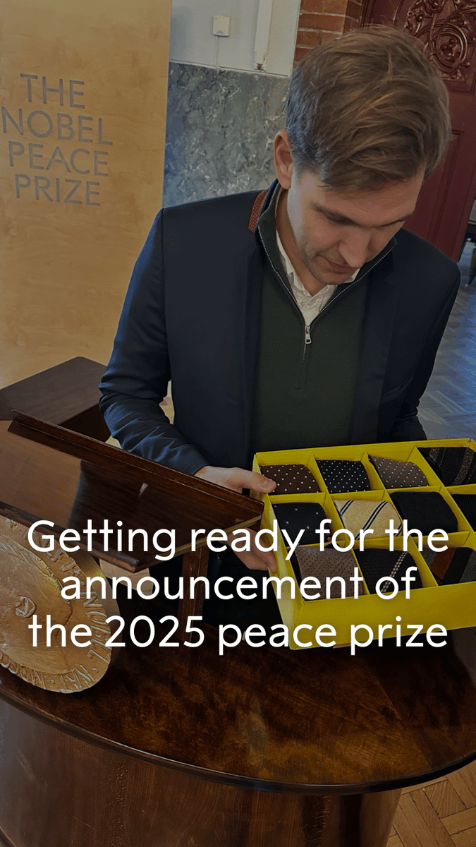 Jørgen Watne Frydnes, chair of the Norwegian Nobel Committee, is ready to announce the 2025 Nobel Peace Prize. Keep watching for the big announcement.