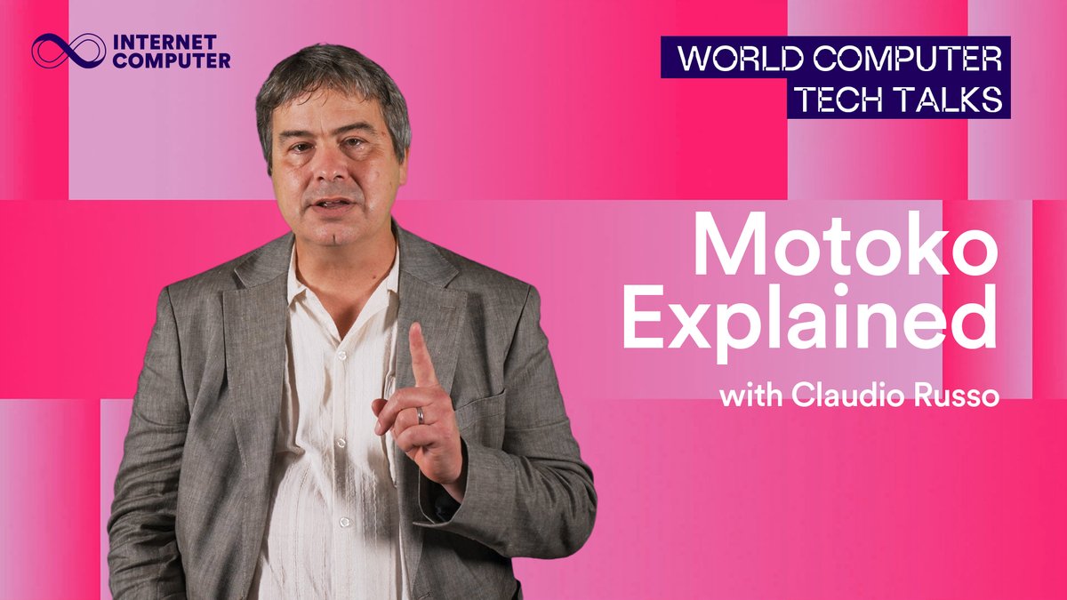 🚀 Blockchain development shouldn't be hard Claudio Russo introduces Motoko - a language built from the ground up for the Internet Computer Protocol. ✅ Type-safe by design ✅ Automatic code upgrades ✅ No serialization headaches ✅ Actor model for clean concurrency Stop fighting your tools. Start building. Missed the last episode? Discover how simple Solana and EVM integrations are on the Internet Computer: