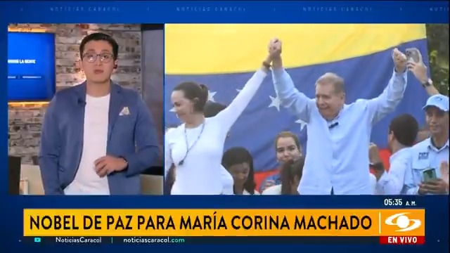 María Corina Machado, líder opositora venezolana y Nobel de Paz 2025, reaccionó a este galardón: "Estoy en shock", aseguró. Los detalles >>