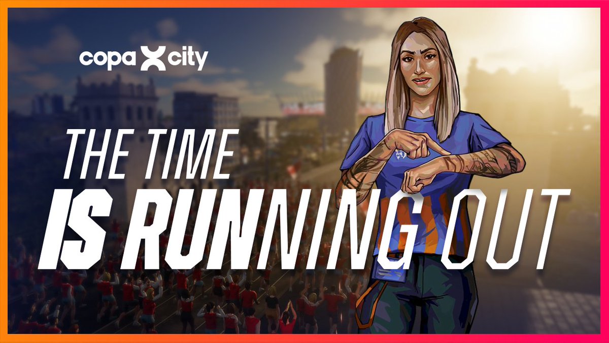⏳ Time’s almost up in Copa City. 14 days to fill the stadium or to suffer the loss. Watch the “Time’s Running Out” trailer and see if you can beat the clock. Wishlist now &amp; get ready to host your football! ⚽