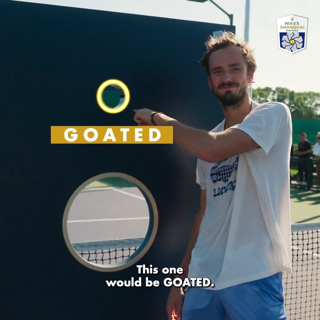 A target only just bigger than the size of a tennis ball... Who can make The IMPOSSIBLE Shot? 🥶 #RolexShanghaiMasters