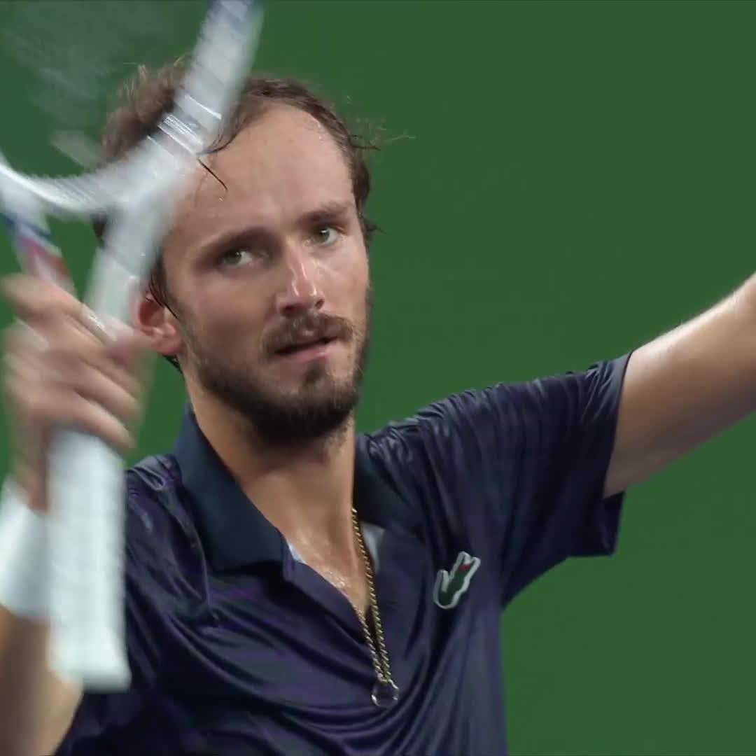 Hard-court ATP Semi-Final No. 50 Medvedev books the last SF spot in Shanghai, defeating de Minaur 6-4 6-4 for his 50th win over a Top 10 player! Daniil Medvedev #RolexShanghaiMasters.