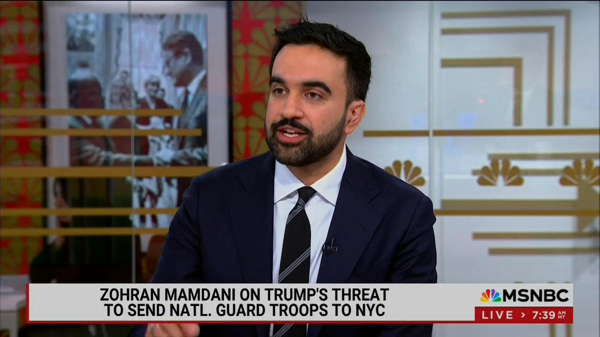 Mamdani: Trump ran on three promises. He ran on the punishment of his political enemies, easing the cost of living crisis, and engaging in a program of mass deportation. It's that second promise that brought so many to his campaign. Yet he's unwilling to deliver on that because he's beholden to the very billionaires profiting off of that crisis. So he's focusing entirely on this agenda of punishment and cruelty.