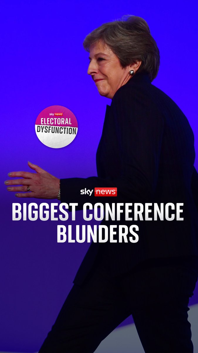 From the Conservative party misspelling 'Britain' on chocolate bars, to that Dancing Queen moment – Beth Rigby, Harriet Harman and Ruth Davidson recall some of the biggest conference blunders on this week's episode of Electoral Dysfunction. Listen 👇