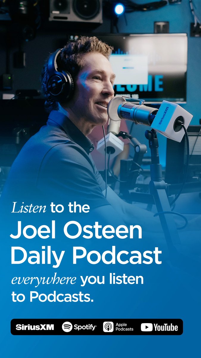 Listen to the Joel Osteen Daily Podcast everywhere you listen to podcasts!