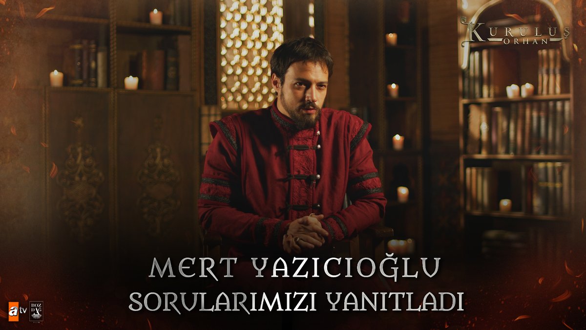 Dizimizin "Orhan Bey"i, başrol oyuncumuz Mert Yazıcıoğlu ile keyifli bir sohbet! Karakterin hikayesini ve hazırlık sürecini Mert Yazıcıoğlu’nun kendi ağzından dinleyin. #KuruluşOrhan çok yakında atv’de. #MertYazıcıoğlu #OrhanBey atv Bozdağ Film