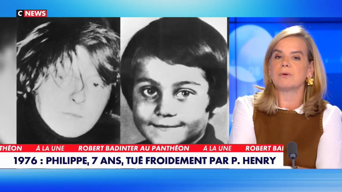 📺 « Grâce à l'aide de Robert Badinter, Patrick Henry évite la peine de mort et bénéficie d’une grande notoriété. On ne peut pas en dire autant de sa victime, tombée dans l’oubli. » Gabrielle Cluzel sur Face à l’Info (CNEWS)