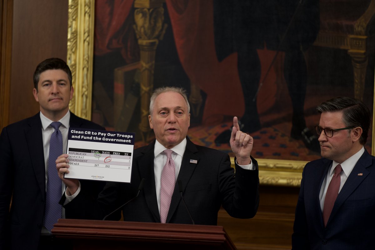 The facts don’t lie. Republicans voted 8 times to keep the government open. Democrats said NO — again and again. Now families and troops are paying the price.
