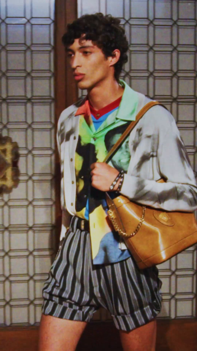 Versace Spring Summer 2026 unveiled at the Pinacoteca Ambrosiana, Milan.