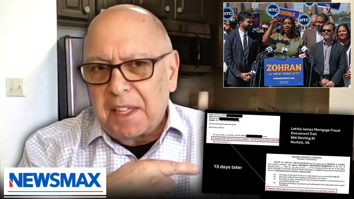 "She committed mail fraud on the state of New York because she did not disclose that income with New York state." Forensic Accountant Sam E. Antar reacted to the indictment of New York Attorney General Letitia James for property mortgage fraud on Friday's "Newsline." Lidia Curanaj