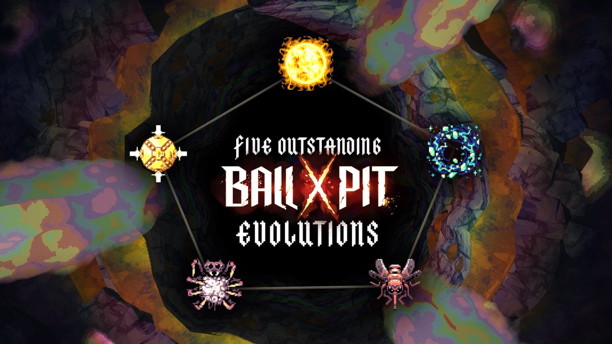 YOUR BALLS CAN EVOLVE! The most powerful balls to wield in BALL x PIT 🏐 OUT OCT 15 are EVOLUTIONS that combine two special balls into one weapon of complete destruction!