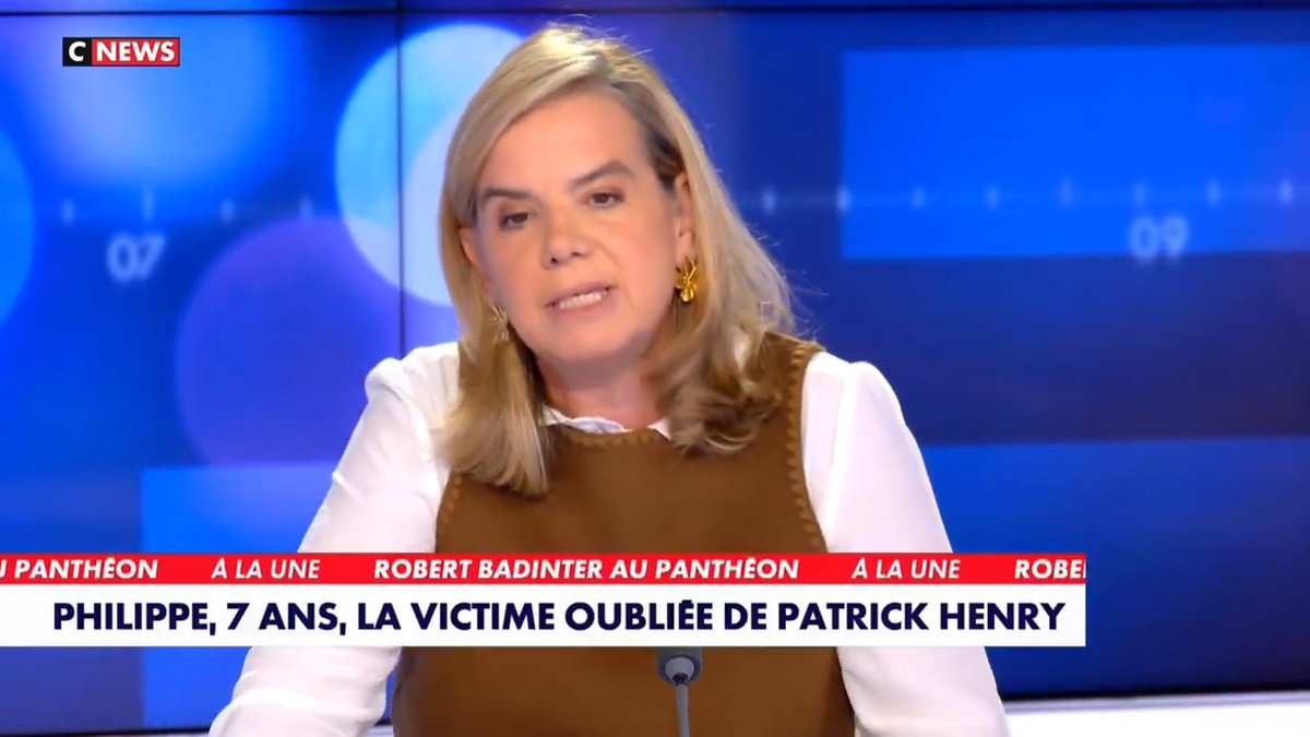📺 « Robert Badinter a aboli la peine de mort pour les criminels, mais pas pour les victimes. Les familles prennent perpétuité et en prime, on les oublie. » Gabrielle Cluzel sur Face à l’Info (CNEWS)