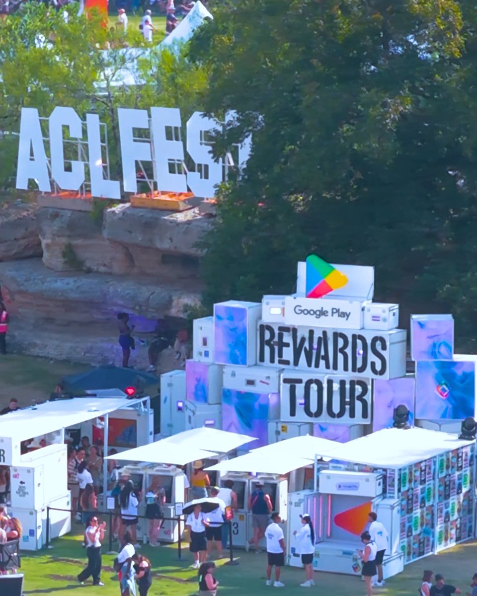 Lights are up. Road cases stacked. The Google Play Rewards Tour is back for Weekend Two of ACL Fest. Can’t make it to Austin? Head to Google Play to redeem artist merch and Candy Crush rewards now. 🫶