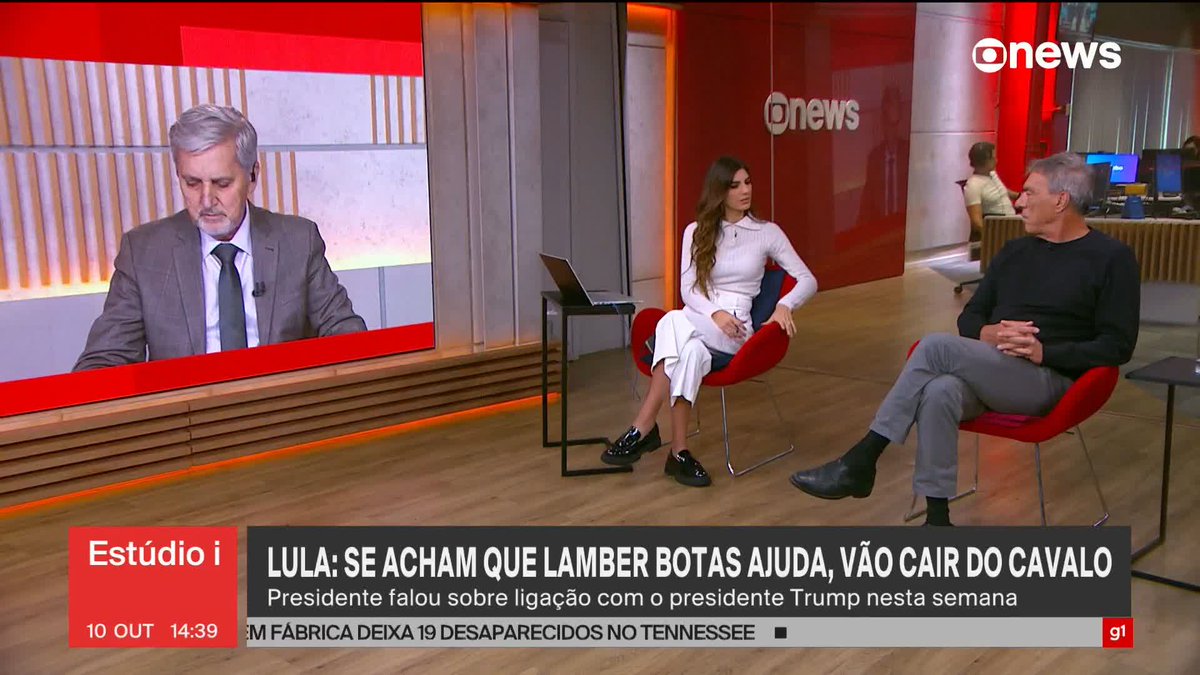 Lula diz que relação com os EUA "nunca deveria ter sido truncada". "No mundo, ninguém respeita quem não se respeita. Se você acha que lamber bota te ajuda, vai cair do cavalo". ➡ Assista à #GloboNews: #Estudioi