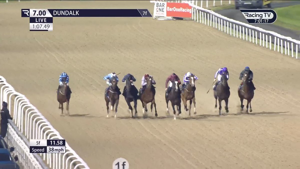 Favourite wins ✅ A stylish victory in the Listed Irish Stallion Farms Star Appeal Stakes for Andab, leading home a 1-2 for Joseph O'Brien 👏 A double at Dundalk Stadium for Dylan Browne Mc Mon 👌