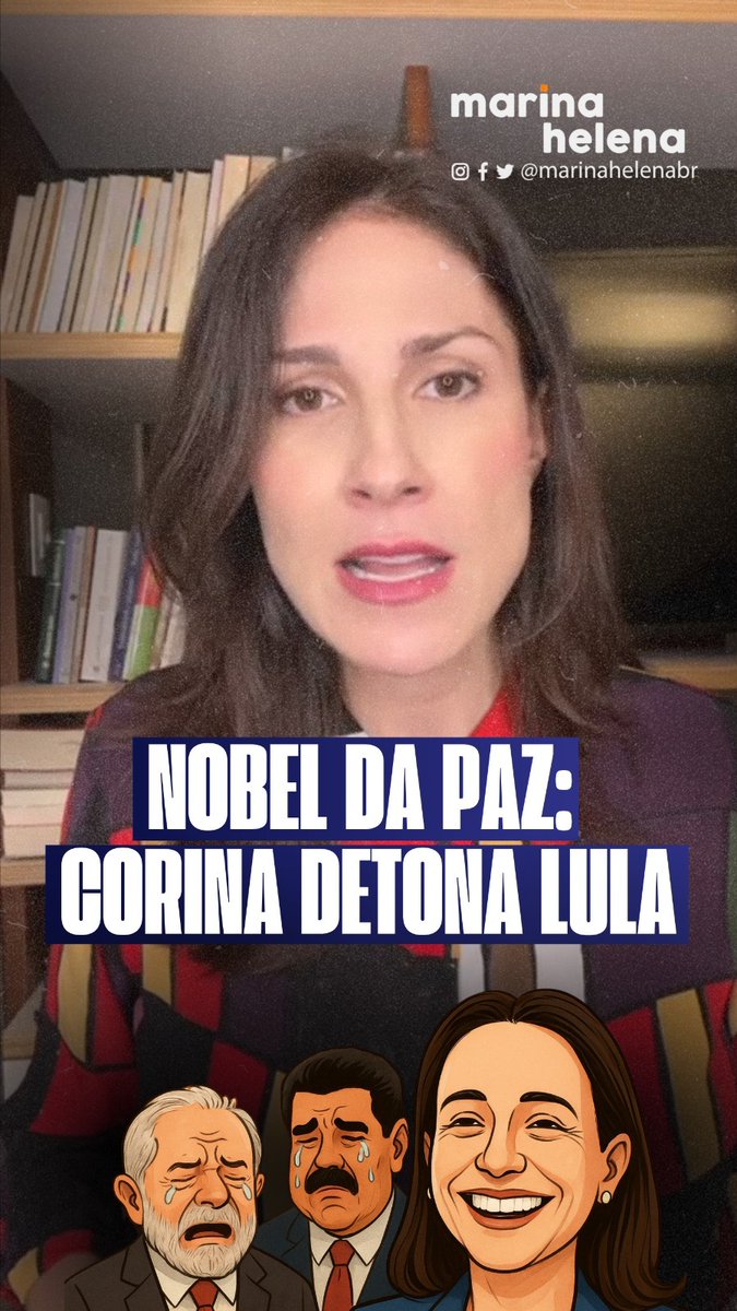 María Corina Machado mostrou o que é coragem em meio à opressão e por isso levou o Nobel da Paz. Vale lembrar a paulada histórica que ela deu no Lula.