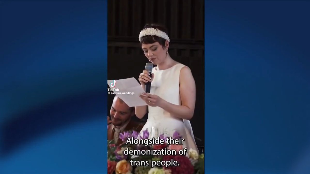 A 'woke wife' has gone viral after using her wedding speech to urge guests to email MPs about Palestine and 'transgender rights'. PLANK OF THE WEEK ➡️ Mike Graham 🇬🇧 Alex Phillips Chloe Dobbs Candice Holdsworth @dailysamara1
