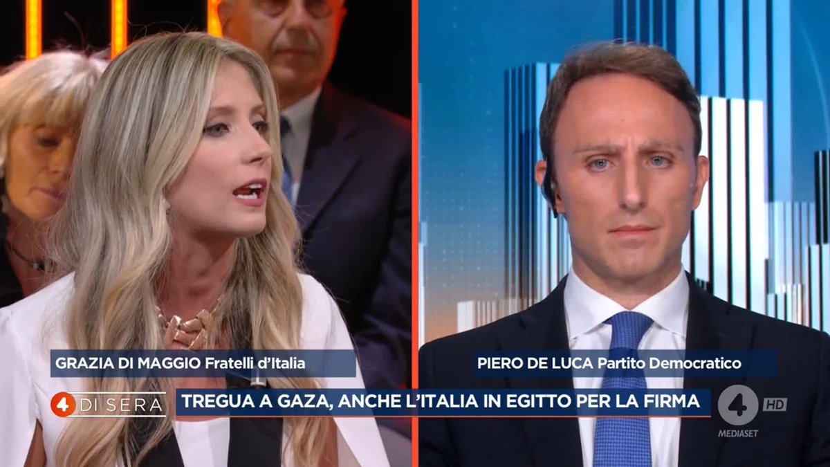 "La sinistra complice delle piazze violente per andare contro il Governo Meloni" Grazia Di Maggio a #4disera