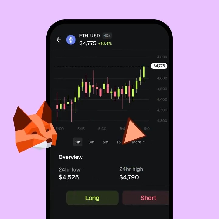 Long or Short? Choose your destiny in just a few clicks. Perps trading is now available on MetaMask Mobile. 🦊