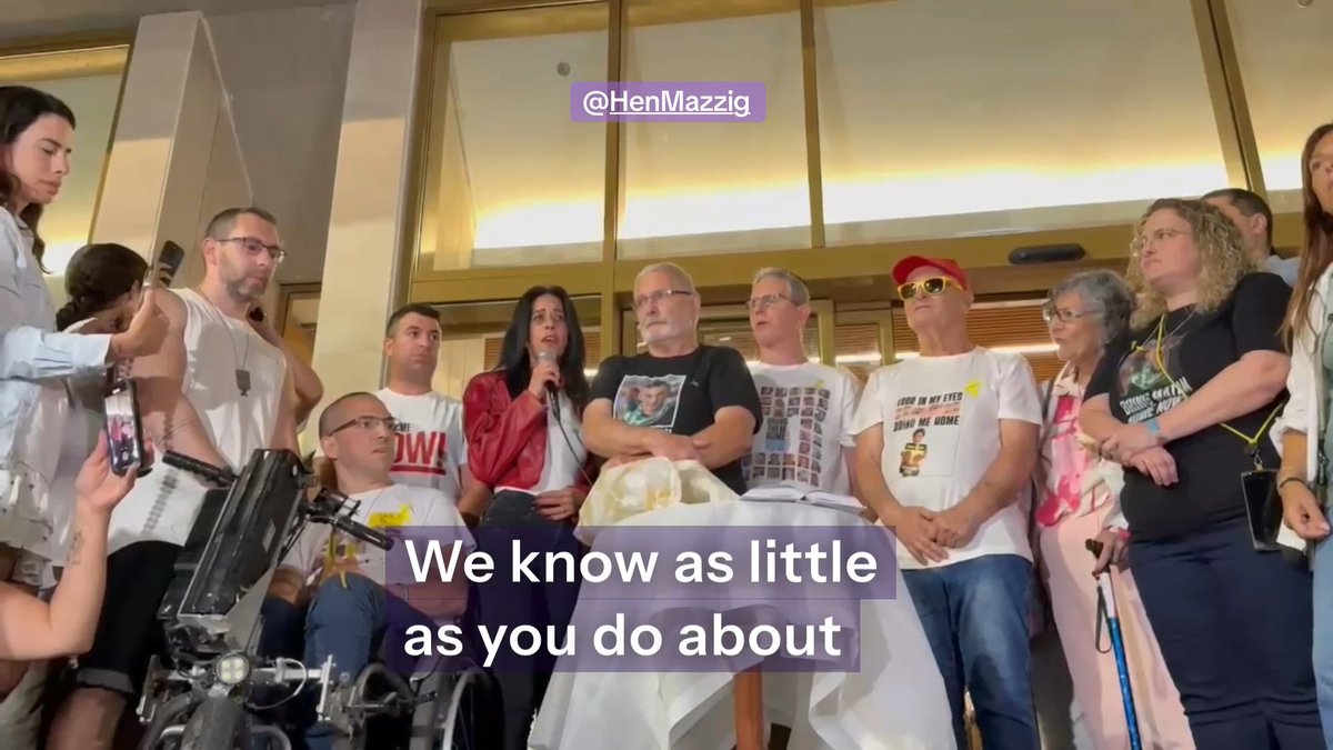 A memorable Shabbat service was held tonight in Hostages Square with the hostage families and their loved ones. Hopefully, the last Shabbat service in Hostages Square they will ever have to do. Listen as Einav Zangauker, mother of hostage Matan Zangauker, makes her final Shabbat reflections without her son: