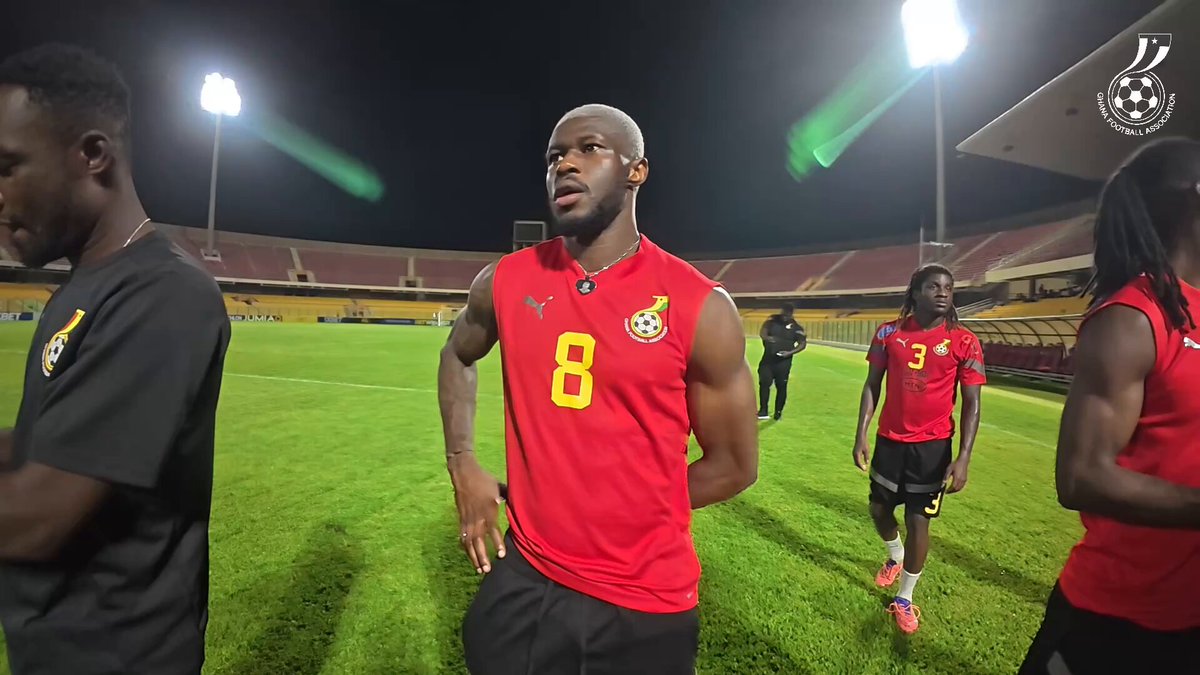 Good vibes only at today’s session! 😀 #BlackStars || #FIFAWCQ