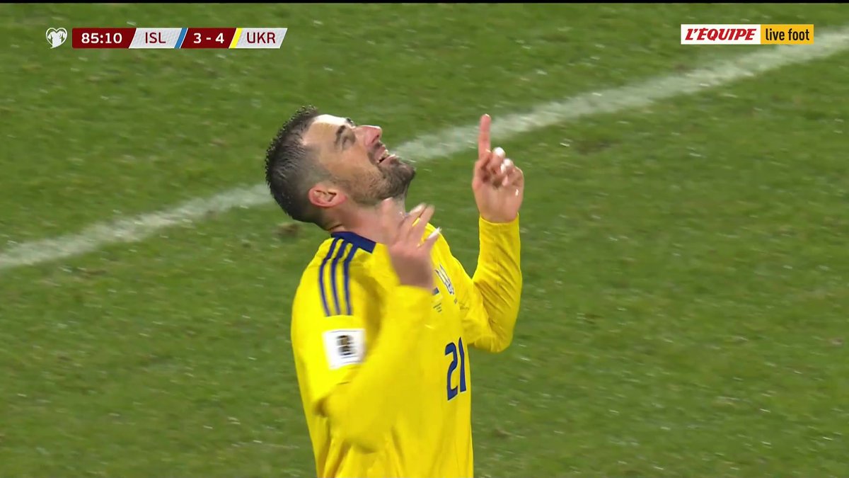 🇮🇸-🇺🇦 La magnifique demi-volée et l'Ukraine prend l'avantage face à l'Islande dans un match fou Le match sur L'Équipe live foot > #lequipeFOOT