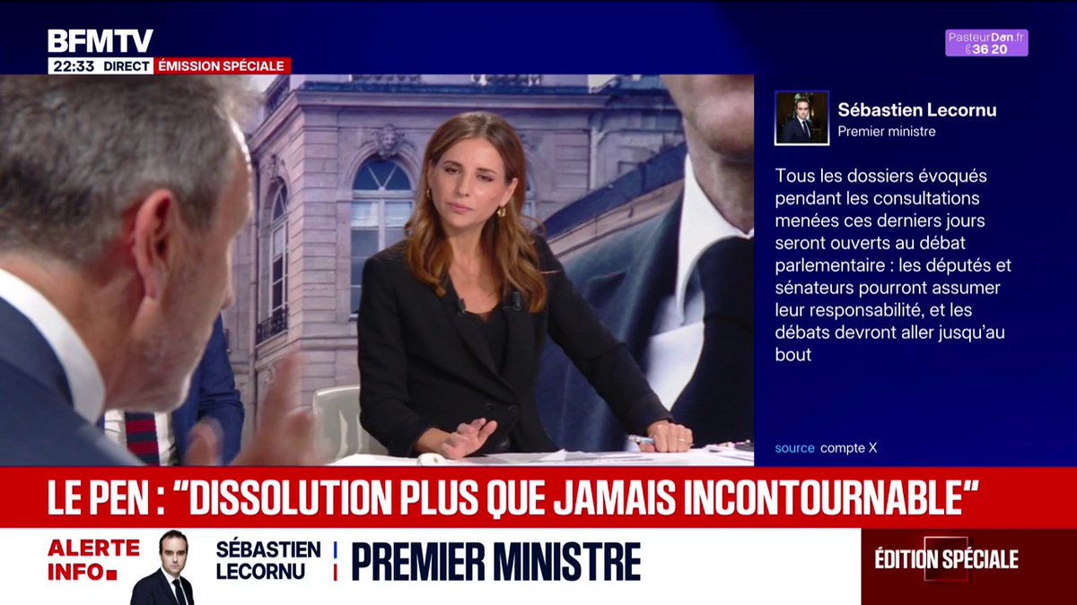 Sébastien Lecornu reconduit: Marine Le Pen (RN) estime que “la dissolution est plus que jamais incontournable”