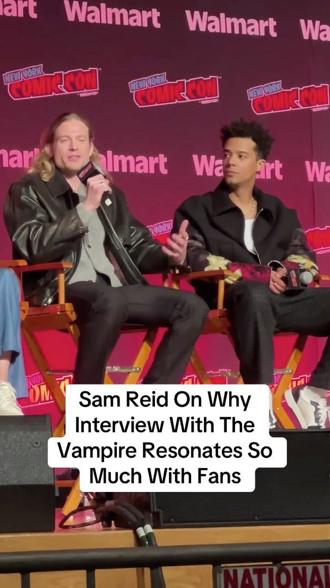 Sam Reid shares why #InterviewWithTheVampire resonates so much with fans at #NYCC.