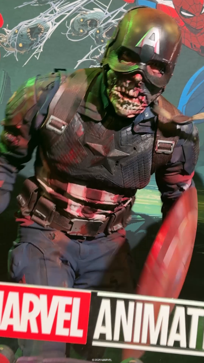 Zombie Cap brings the apocalypse to #MarvelNYCC! #MarvelZombies