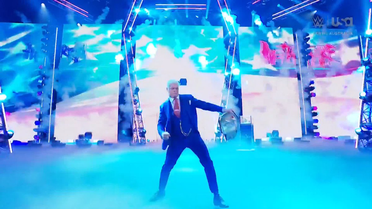 SING IT, PERTH! 🎶 Cody Rhodes is kicking off SmackDown!