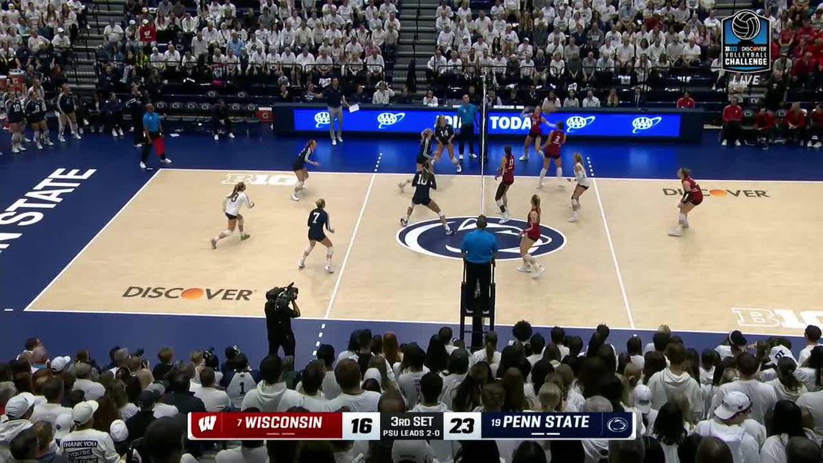 Massive Whiteout Win for Penn State Women’s Volleyball as they SWEEP #7 Wisconsin in an upset! Amazing match and a HUGE win for this team!