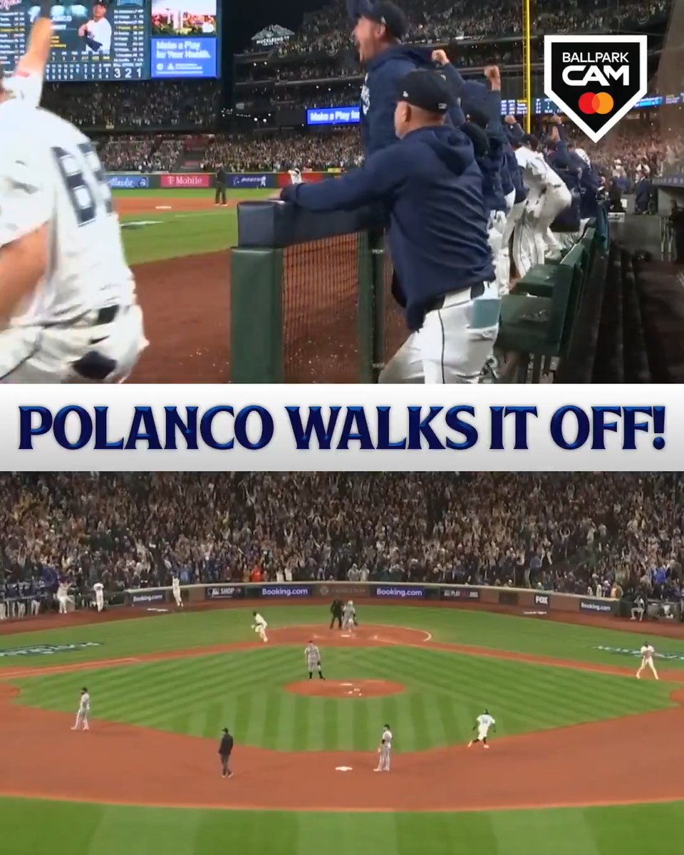 "THE @MARINERS WIN THE BATTLE IN SEATTLE IN 15 INNINGS!" 🎥 Mastercard #BallparkCam | #SeizeTheMoment