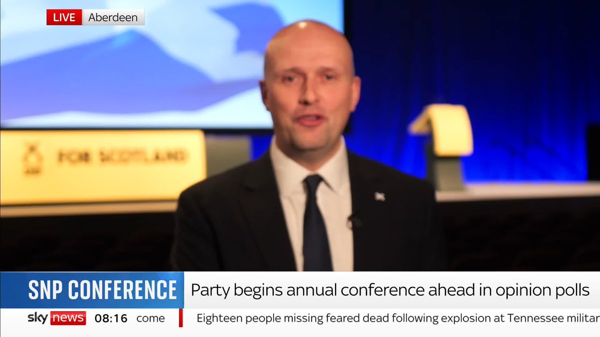 SNP's Westminster leader Stephen Flynn says Scottish people trust the government in Scotland much more than they trust politicians in Westminster as he makes the case for Scottish independence ahead of the party's conference. 📺 Sky 501
