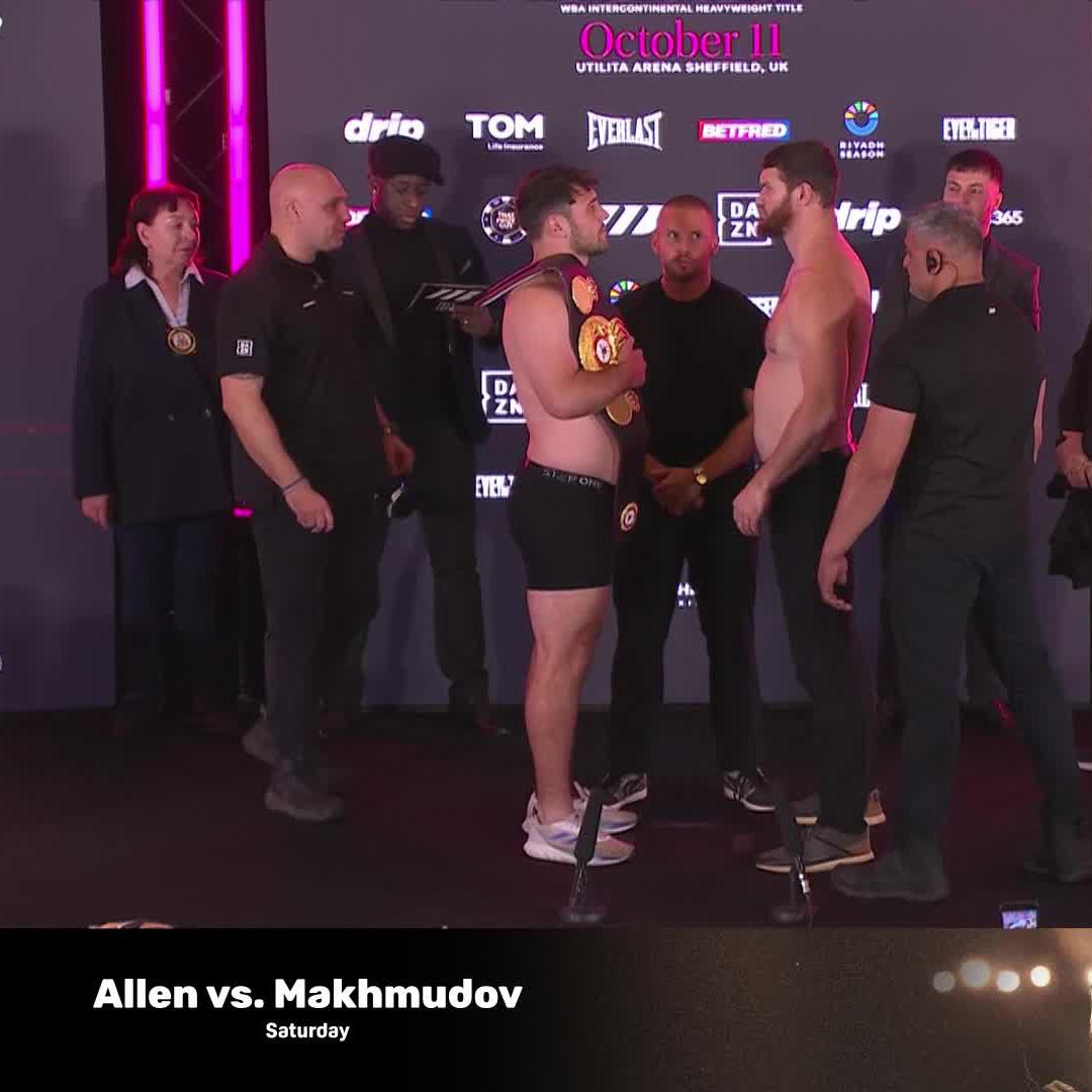 Dave Allen vs Arslanbek Makhmudov Ring Walk Times: - NYC: 5pm - LA: 2pm - UK: 10pm - Sydney: 8am - NZ: 10am - India: 2.30am - Nigeria: 10pm - South Africa: 11pm - Japan: 6am - Phillipines: 5am Online Stream: