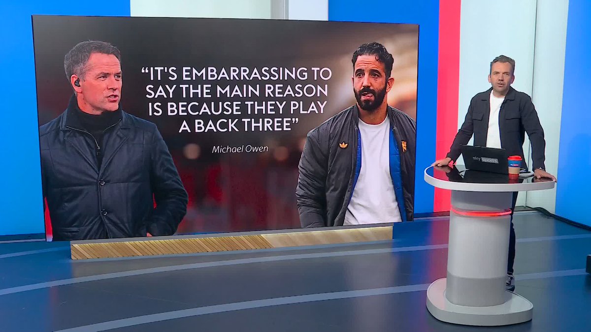 Michael Owen says it's 'embarrassing' to suggest that Ruben Amorim's formation is the 'main reason' for Manchester United's struggles this season 🔴