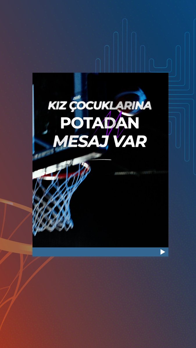 Kız çocuklarına potadan mesaj var! 🏀 Bugün; geleceğin liderlerini, bilim insanlarını ve sanatçılarını kutlama günü. #DünyaKızÇocuklarıGünü kutlu olsun. 💙