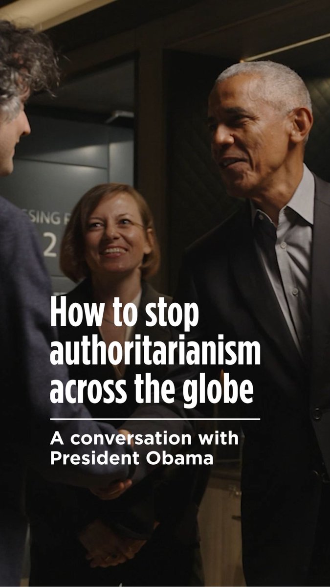 President Barack Obama issued a stark warning against the rise in authoritarianism in a recent discussion with #ObamaLeaders: Zuzanna Rudzińska-Bluszcz, Sándor Léderer, and @Stefkobefko. Watch their in depth discussion at: