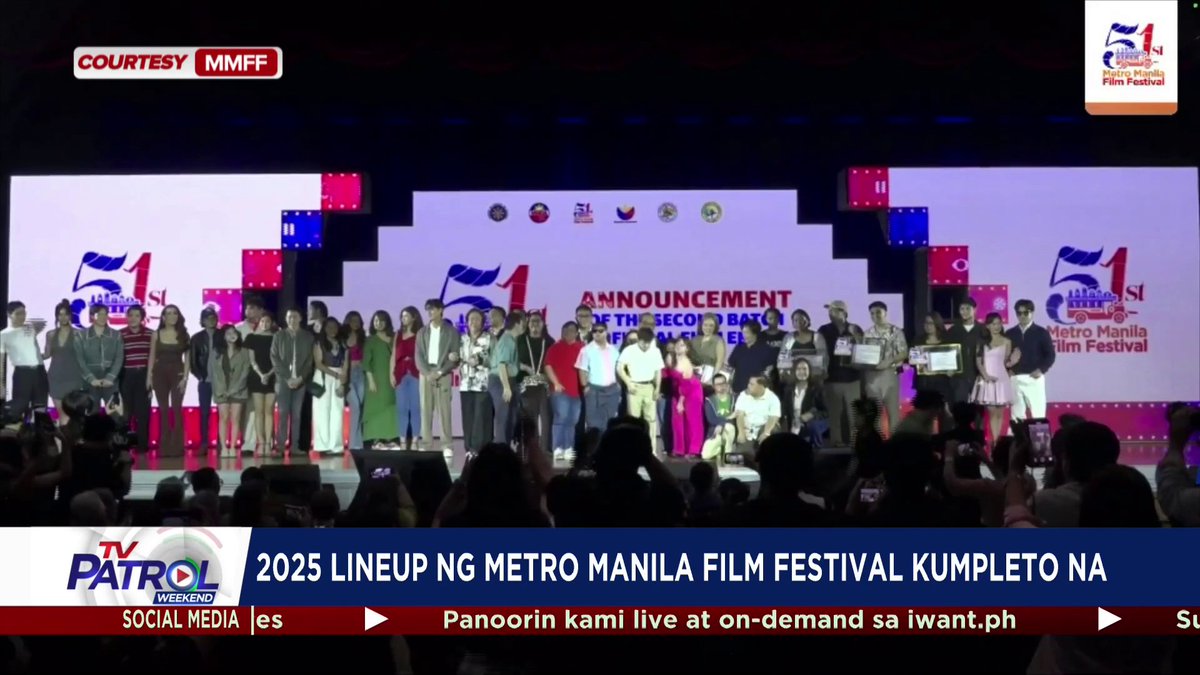 Kumpleto na ang walong pelikulang napiling lalahok sa 51st Metro Manila Film Festival.