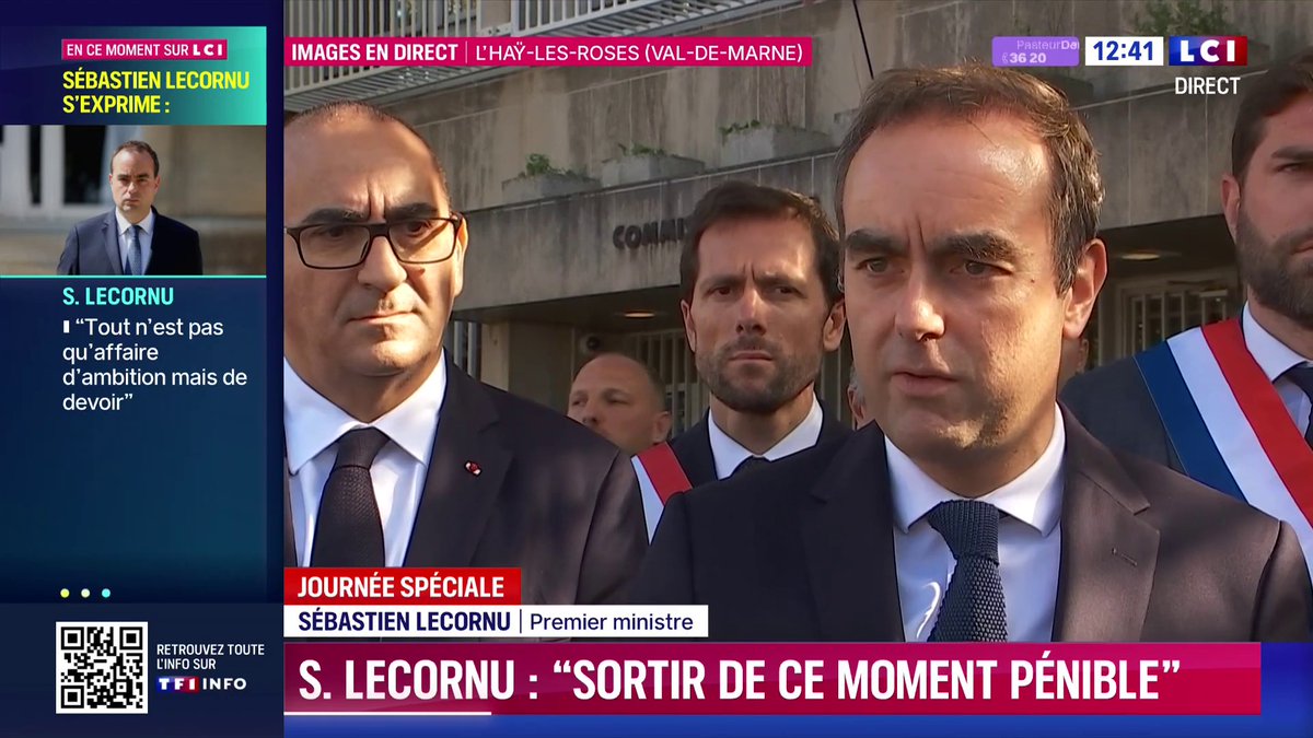 "Tout n'est pas affaire d'ambition, c'est aussi une affaire de devoir", dit Sébastien Lecornu. "Ce qui est ridicule, c'est le spectacle dans lequel l'ensemble de la vie politique est en train de se tenir depuis plusieurs jours. (...) Je n'ai pas d'autre agenda." ▶️ avec Moulin Christophe