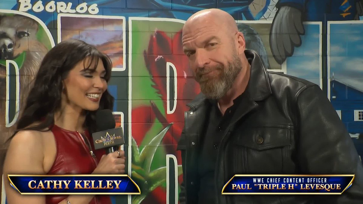 You heard Triple H! The energy is Perth is OFF THE CHARTS 📈 Stream WWE Crown Jewel on the ESPN app: